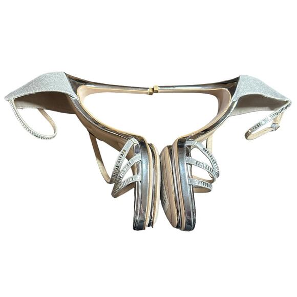 Jessica Simpson Jaeye Dress Sandals Stiletto Heel Rhinestone Straps NEW Size 9.5 - Picture 8 of 11